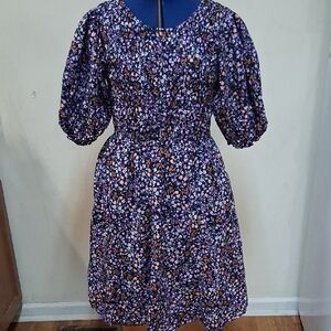 Terra & Sky Womens Multicolor Floral Dress